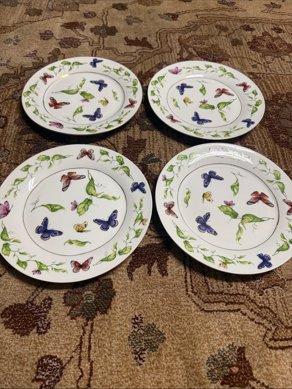 L. Godinger & Co. butterfly dishes set of 4
